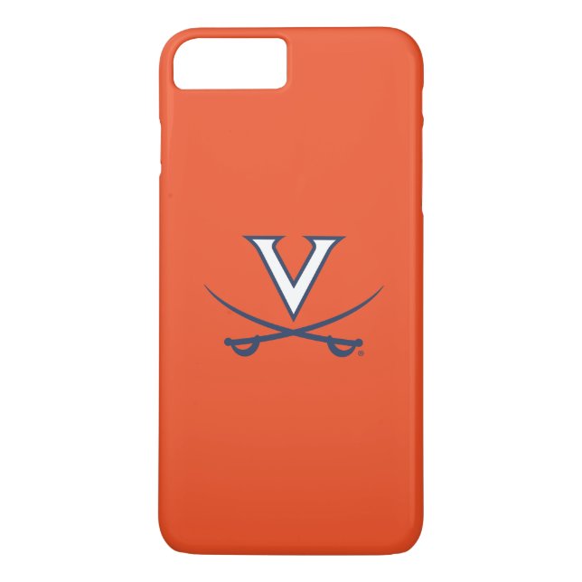 Virginia Cavaliers V Swords | Blue Case-Mate iPhone Case (Back)