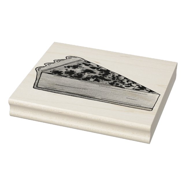 Virginia Chess Pie Southern US Cuisine Dessert Rubber Stamp (Stamp)