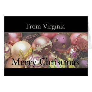 Virginia Christmas Card, state specific