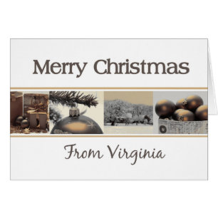Virginia  Christmas Card, state specific