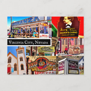 VIRGINIA CITY, NEVADA POSTCARD