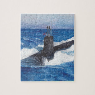 Virginia Class Warriors Submarine Jigsaw Puzzle