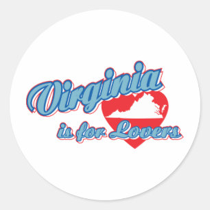 Virginia Classic Round Sticker