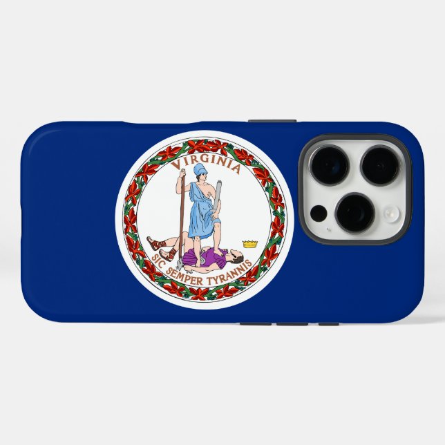Virginia Commonwealth / State flag Case-Mate iPhone Case (Back (Horizontal))