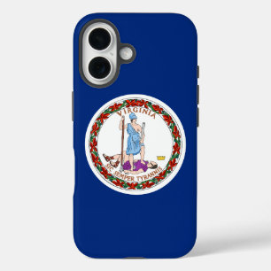Virginia Commonwealth / State flag iPhone 16 Case