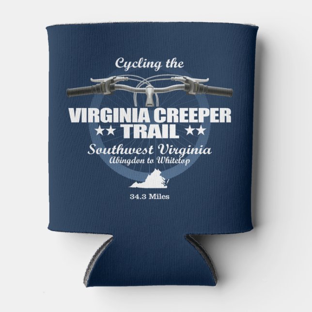 Virginia Creeper Trail (H2) Can Cooler (Front)