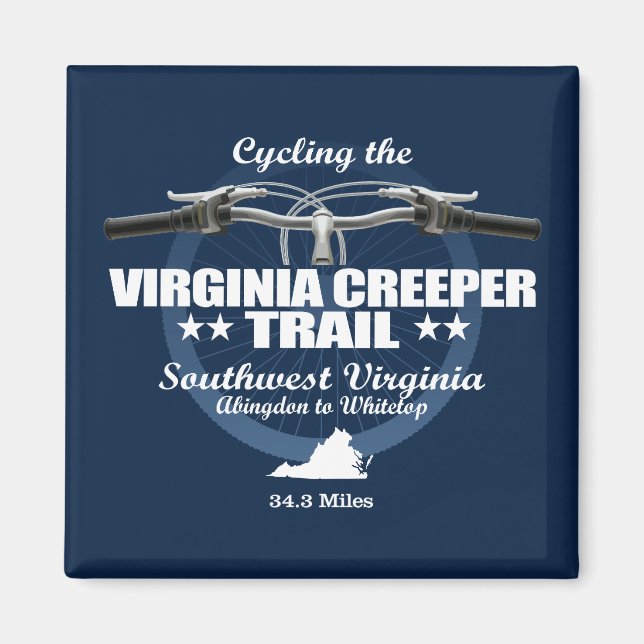 Virginia Creeper Trail (H2) Magnet (Front)
