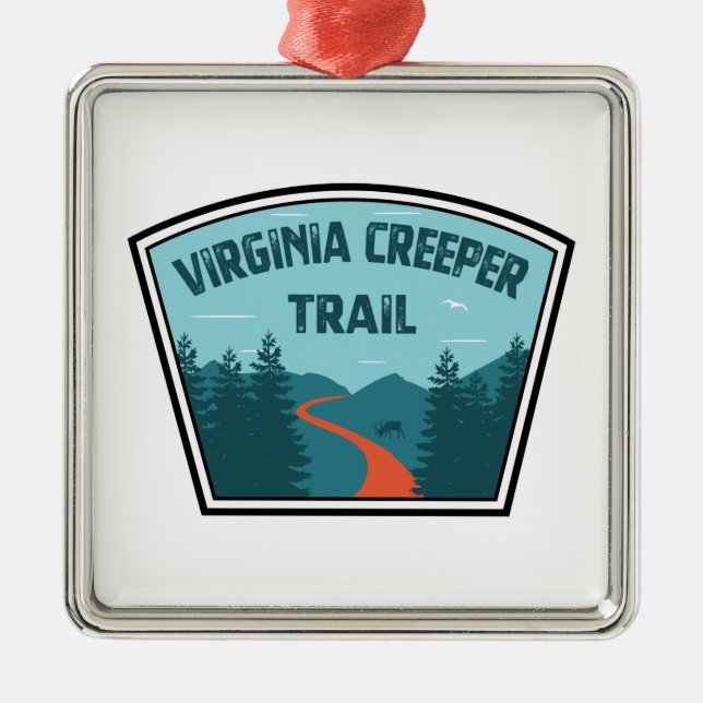 Virginia Creeper Trail Metal Ornament (Front)