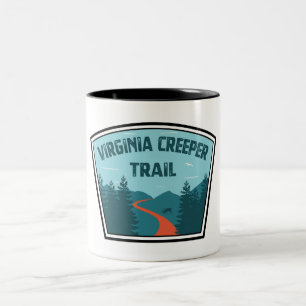 Virginia Creeper Trail Two-Tone Coffee Mug