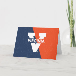Virginia Cvaluers Color Block Distaddressed Card