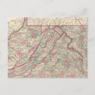Virginia, Delaware, Maryland, and West Virginia Postcard