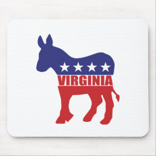 Virginia Democrat Donkey Mouse Pad