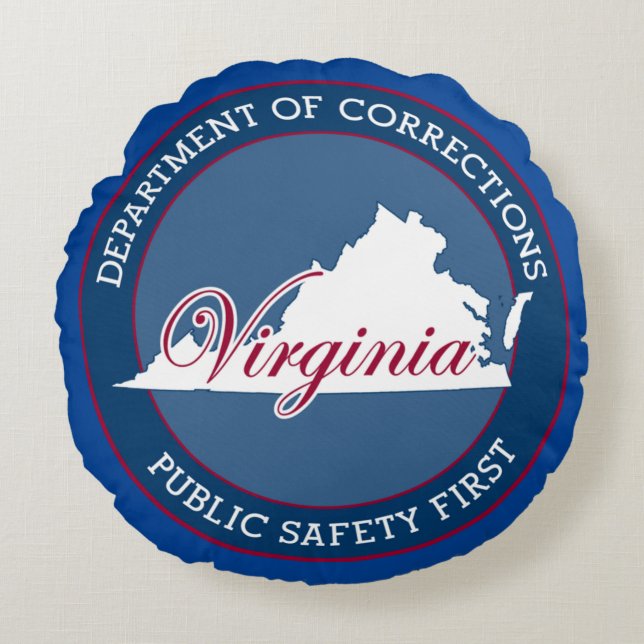 Virginia Department of Corrections Round Cushion (Front)