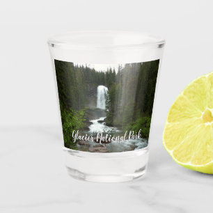 Virginia Falls at Glacier National Park Shot Glass