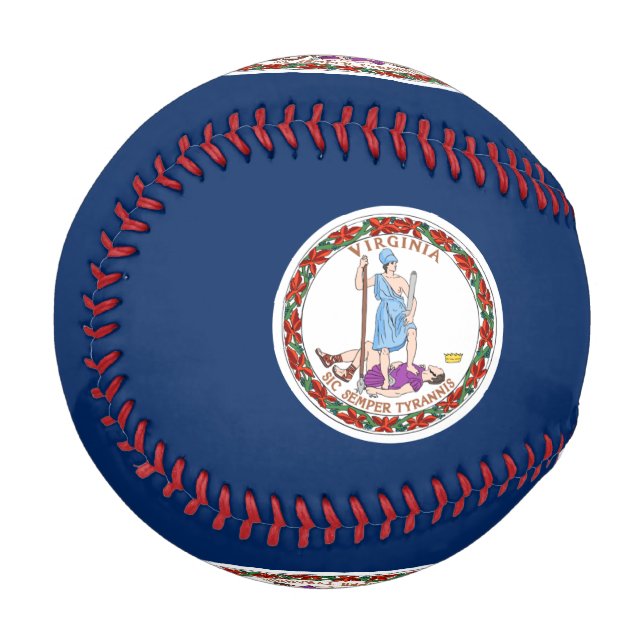 Virginia flag baseball (Front Left)