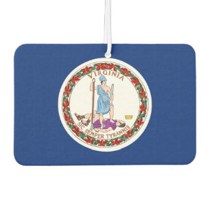 Virginia flag car air freshener