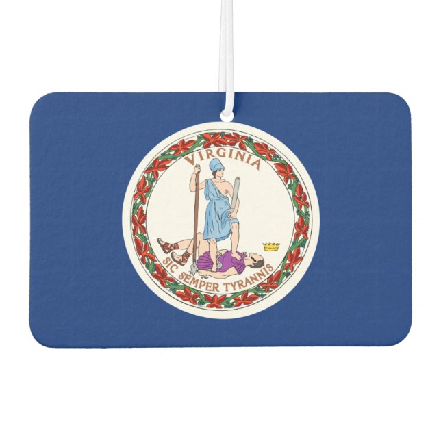 Virginia flag car air freshener (Front)