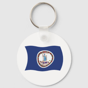 Virginia Flag Keychain