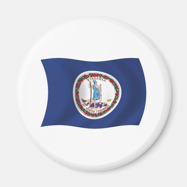Virginia Flag Magnet (Front)