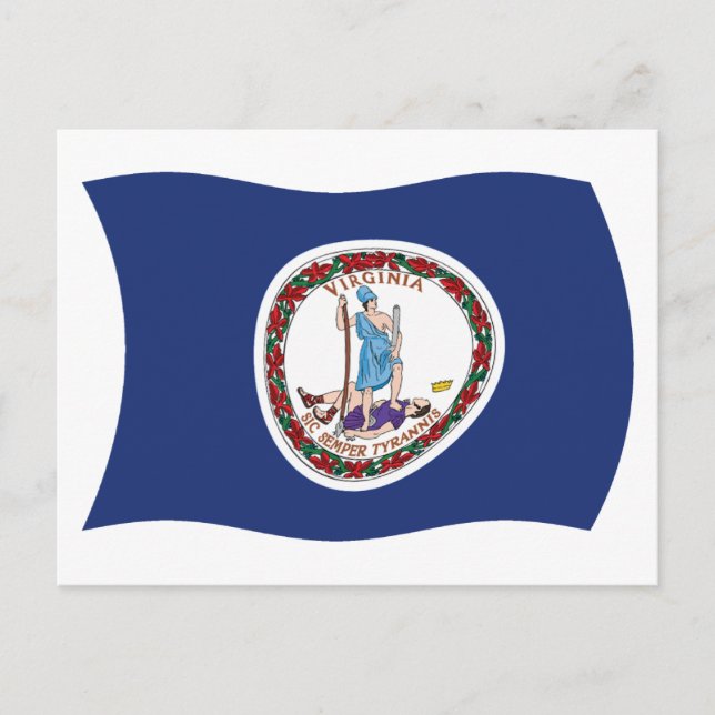 Virginia Flag Postcard (Front)