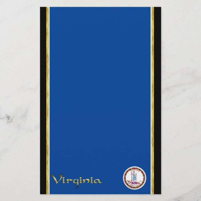 Virginia flag stationery (Front)