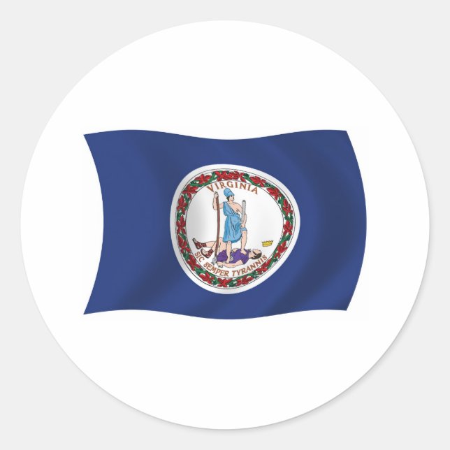 Virginia Flag Sticker (Front)
