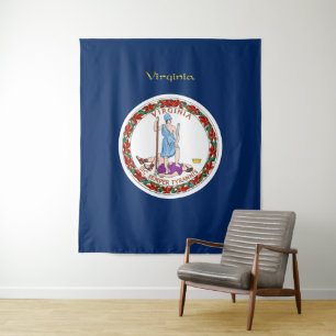 Virginia flag tapestry