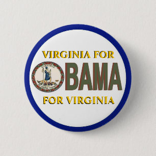 VIRGINIA FOR OBAMA Button
