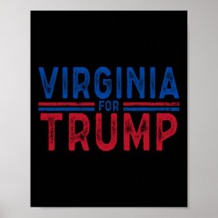Virginia For Trump Vance 2025 State Vote Trump Poster