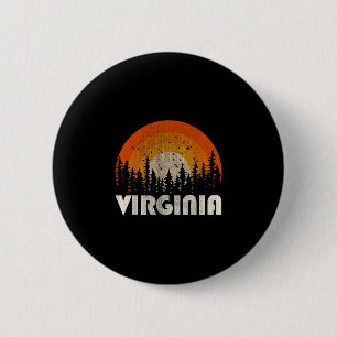 Virginia - funny nature vintage hiking 60s 70s 80s 6 cm round badge