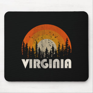 Virginia - funny nature vintage hiking 60s 70s 80s mouse pad