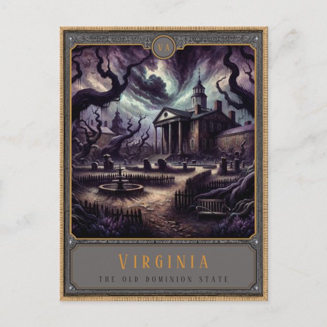 Virginia | Gothic Art Postcard (Front)