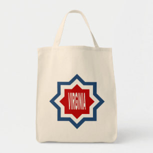VIRGINIA Grocery Trash Tote Bag