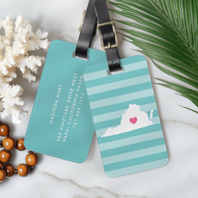 Virginia Heart | Home State Luggage Tag (Creator Uploaded)