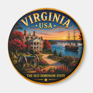 Virginia Historic Waterfront Escape 🟡 Magnet