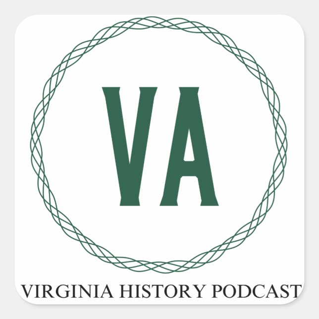 Virginia History Podcast Logo Sticker (Front)