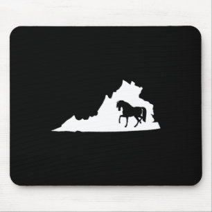 Virginia Horse Map Horseback Riding Equestrian Mouse Pad