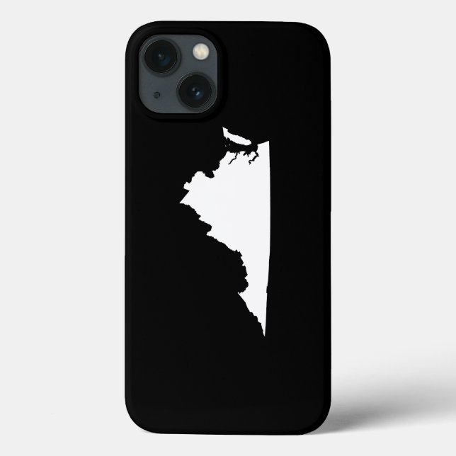 Virginia in White and Black Case-Mate iPhone Case (Back)