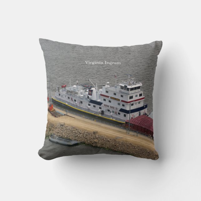 Virginia Ingram square pillow (Front)