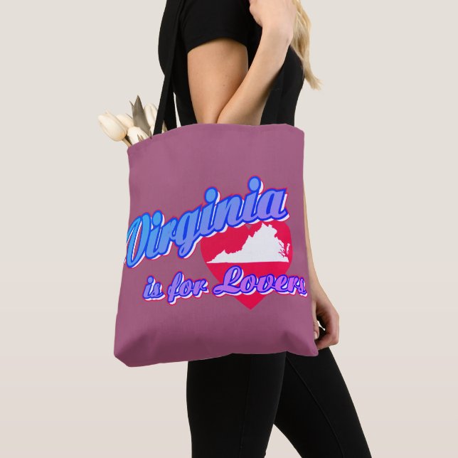 Virginia is for Lovers Tote Bag (Close Up)