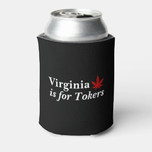 Virginia Is for Tokers Weed Personalised Can Cooler