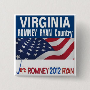 Virginia is Romney Ryan Country Button