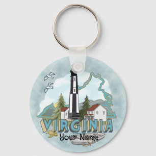 Virginia Lighthouse keychain 