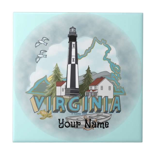 Virginia Lighthouse Tile (Front)