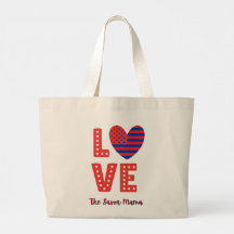 Virginia Love & Cows Canvas Tote