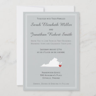 Virginia Love - Customisable Wedding Invitation