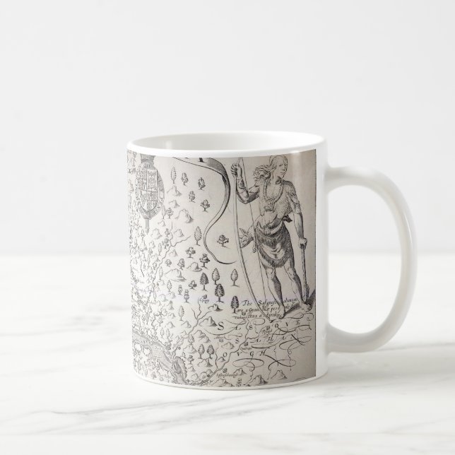 Virginia Map, 1612 Coffee Mug (Right)
