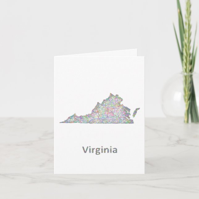 Virginia map card (Front)