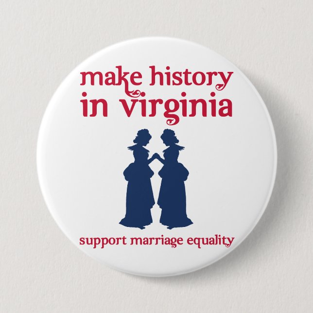 Virginia Marriage Equality Buttons (Front)