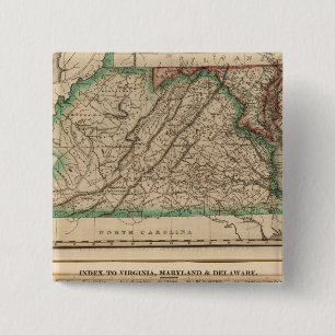 Virginia, Maryland, Delaware 15 Cm Square Badge